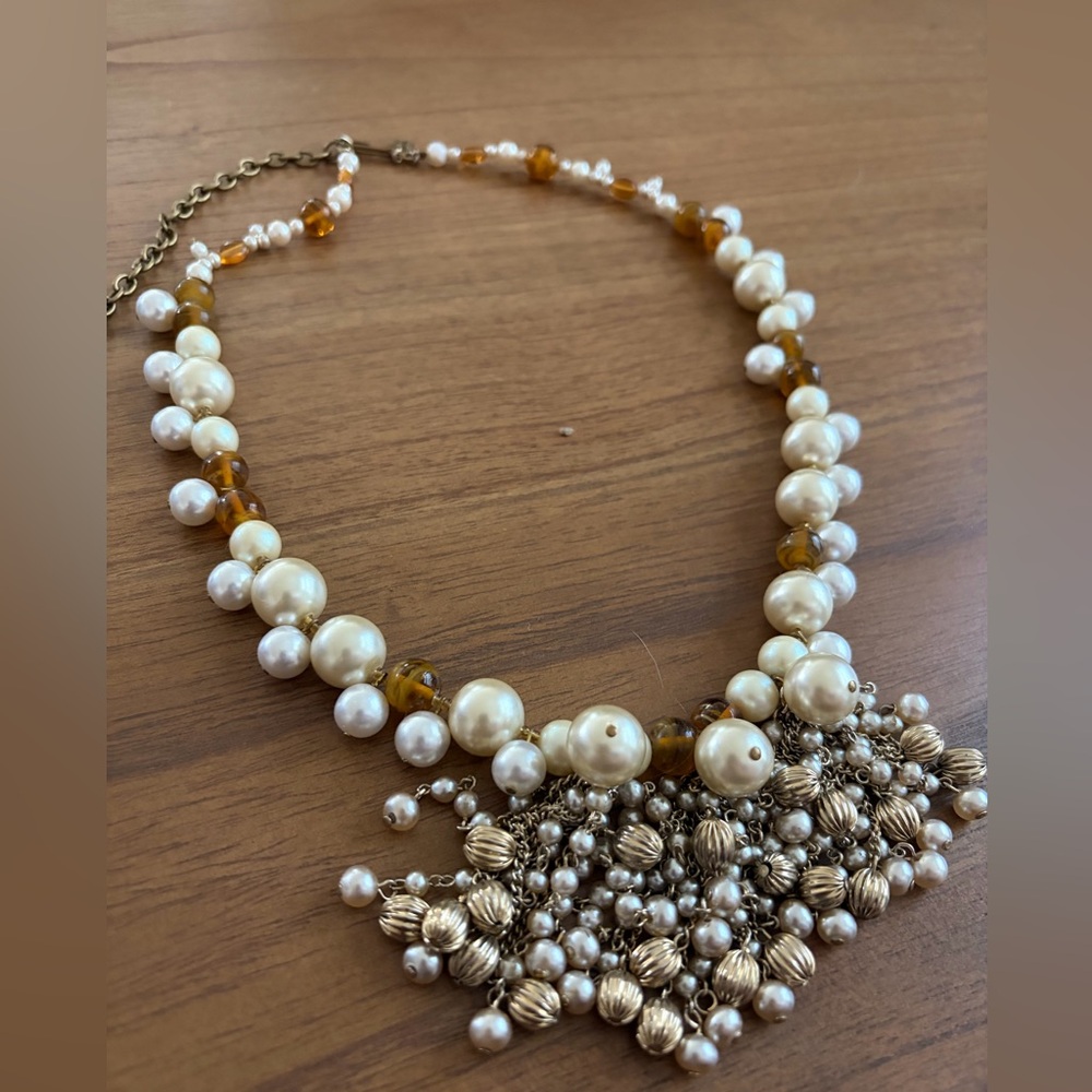 Olympia Gibson Faux Pearl Statement Necklace